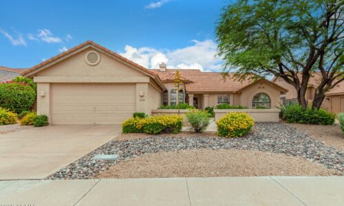 Mountainview Ranch neighborhood homes in Scottsdale, Arizona with mountain views and desert landscaping